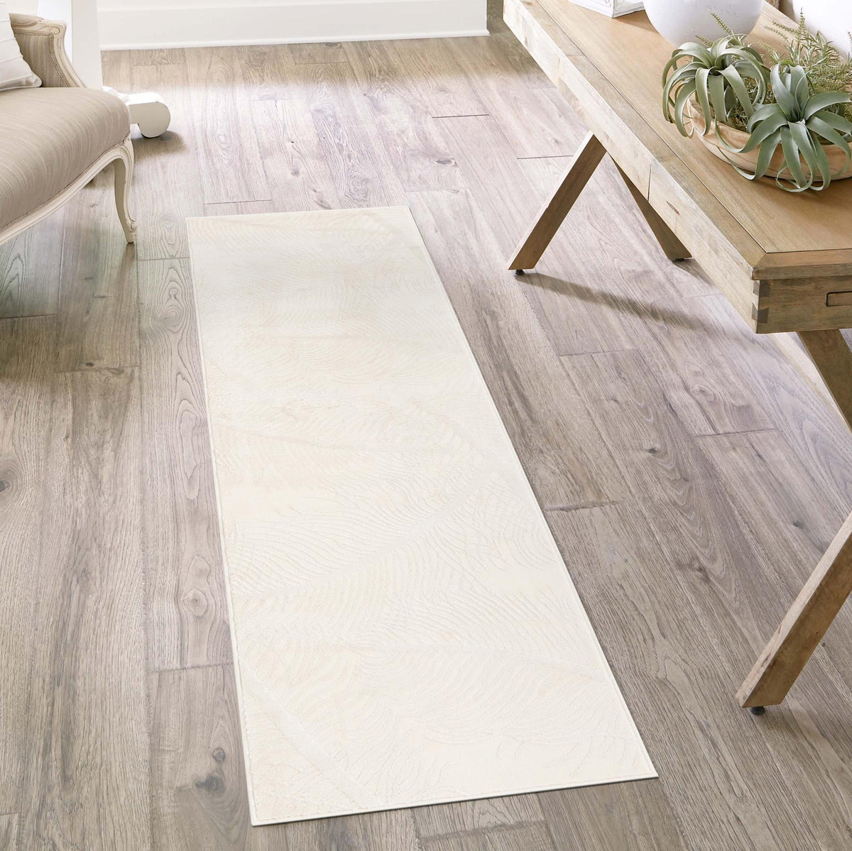 Bloomsbury Elegance Collection Area Rug -  Westminster Runner Ivory  lifestyle 143