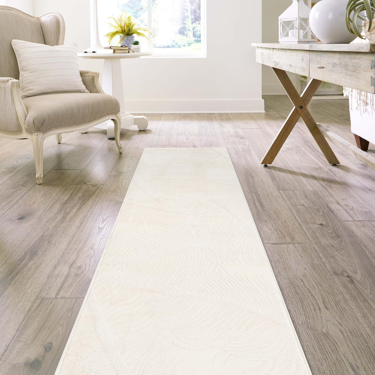 Bloomsbury Elegance Collection Area Rug -  Westminster Runner Ivory  lifestyle 148