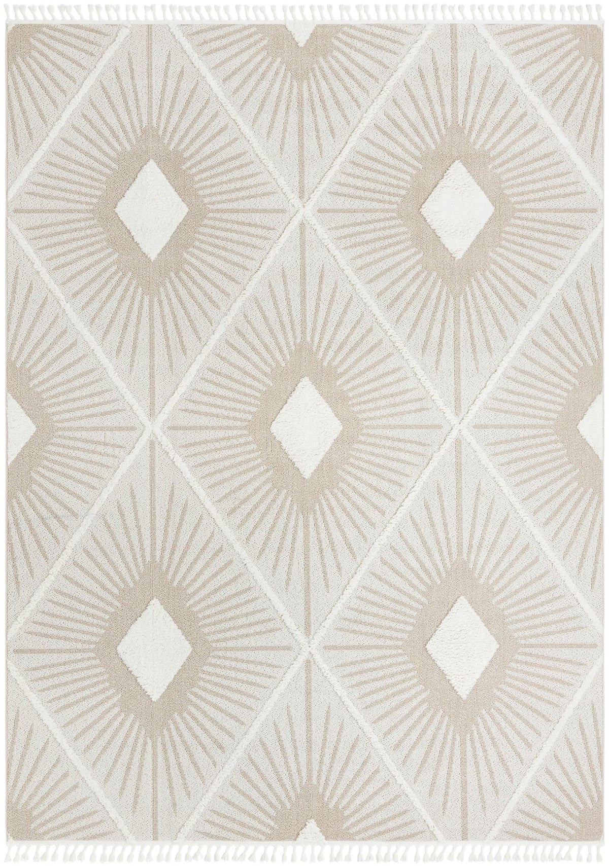 Sahara Chic Collection Area Rug - Marrakech Rectangle Ivory  lifestyle 4