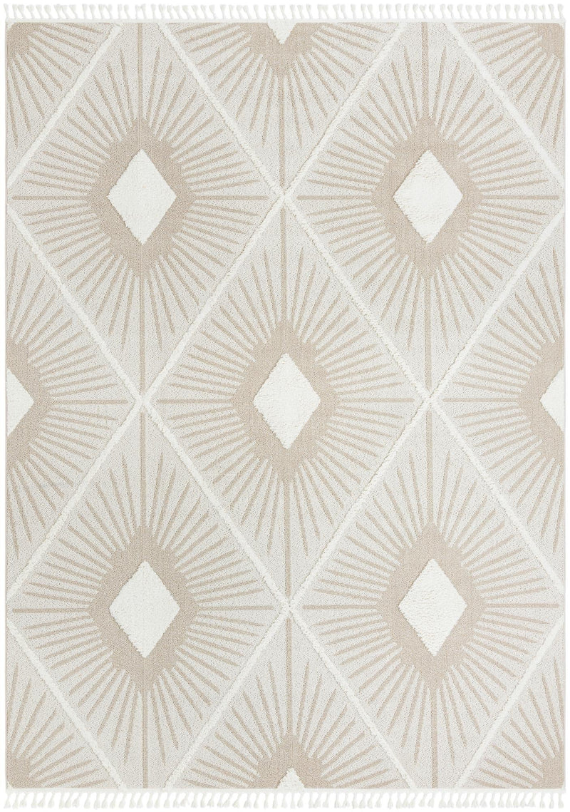 Sahara Chic Collection Area Rug - Marrakech Rectangle Ivory  lifestyle 4
