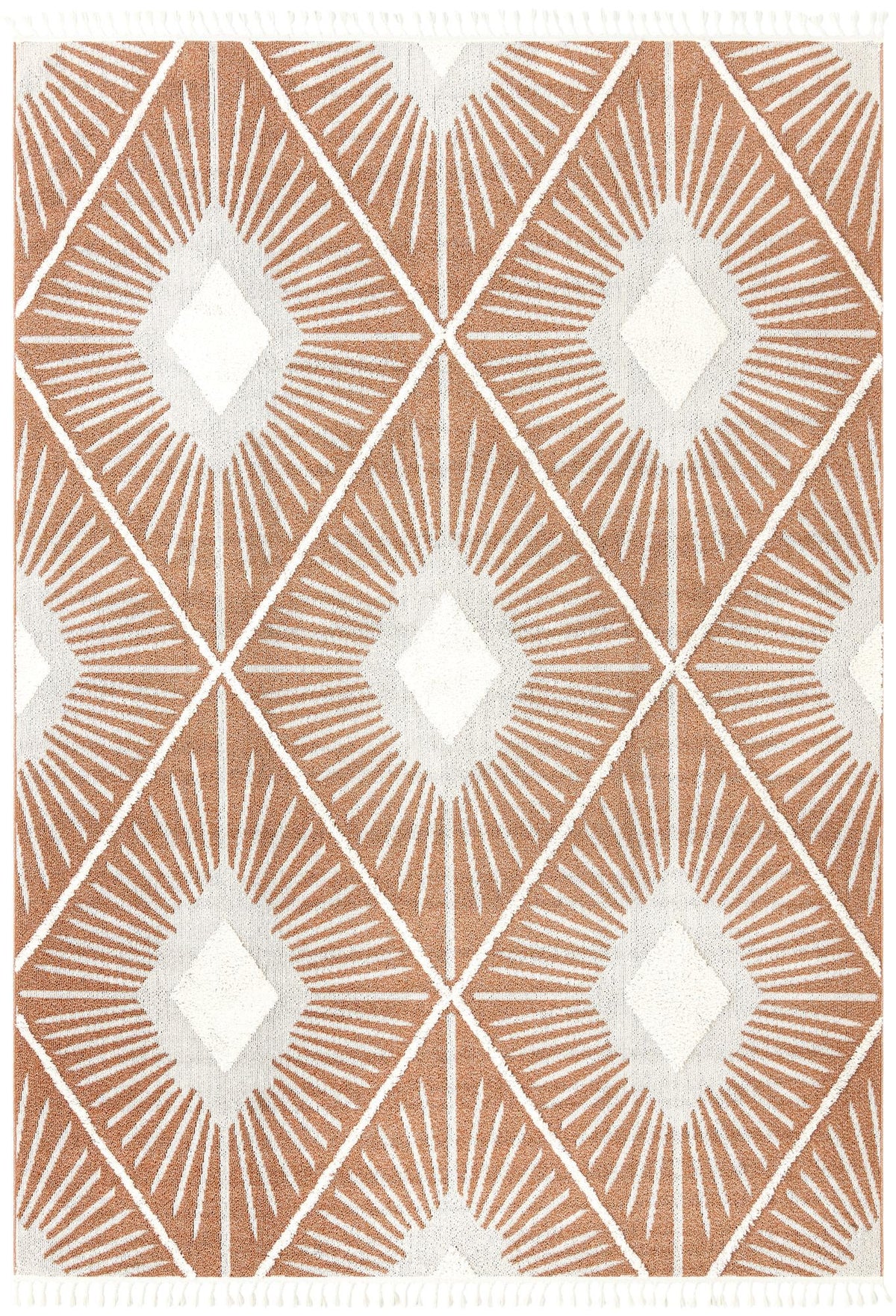 Sahara Chic Collection Area Rug - Marrakech Rectangle Rust Red  lifestyle 6