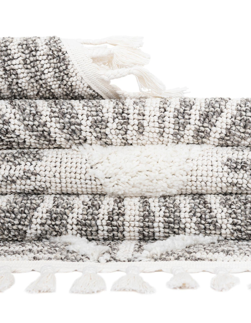 Sahara Chic Collection Area Rug - Marrakech Rectangle Gray Ivory  lifestyle 35
