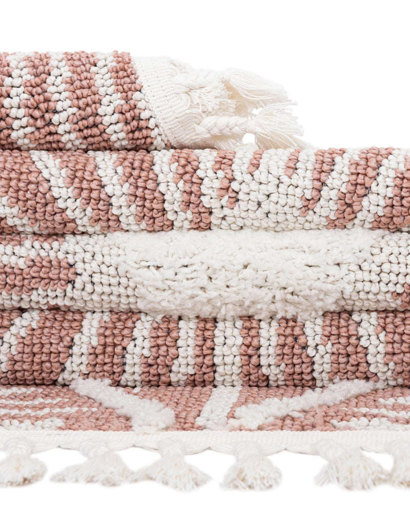 Sahara Chic Collection Area Rug - Marrakech Rectangle Pink  lifestyle 36
