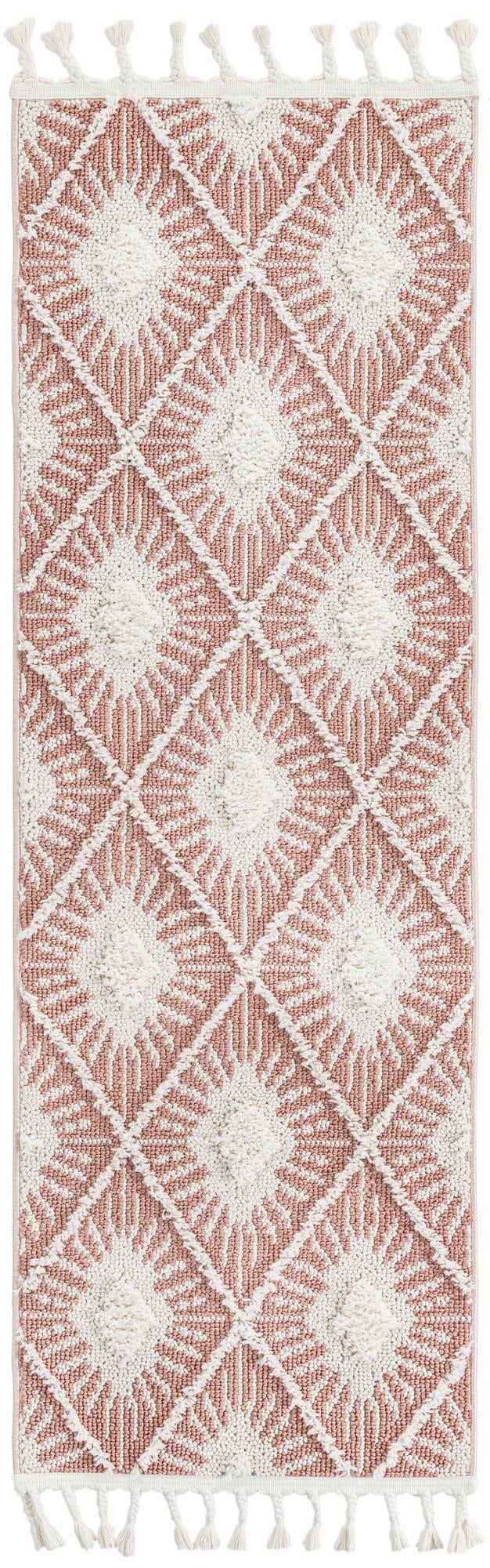 Sahara Chic Collection Area Rug - Marrakech Runner Pink  lifestyle 45