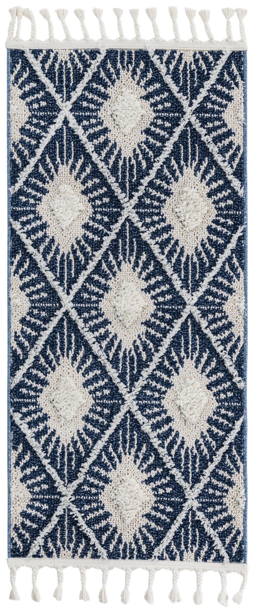 Sahara Chic Collection Area Rug - Marrakech Runner Blue  lifestyle 46