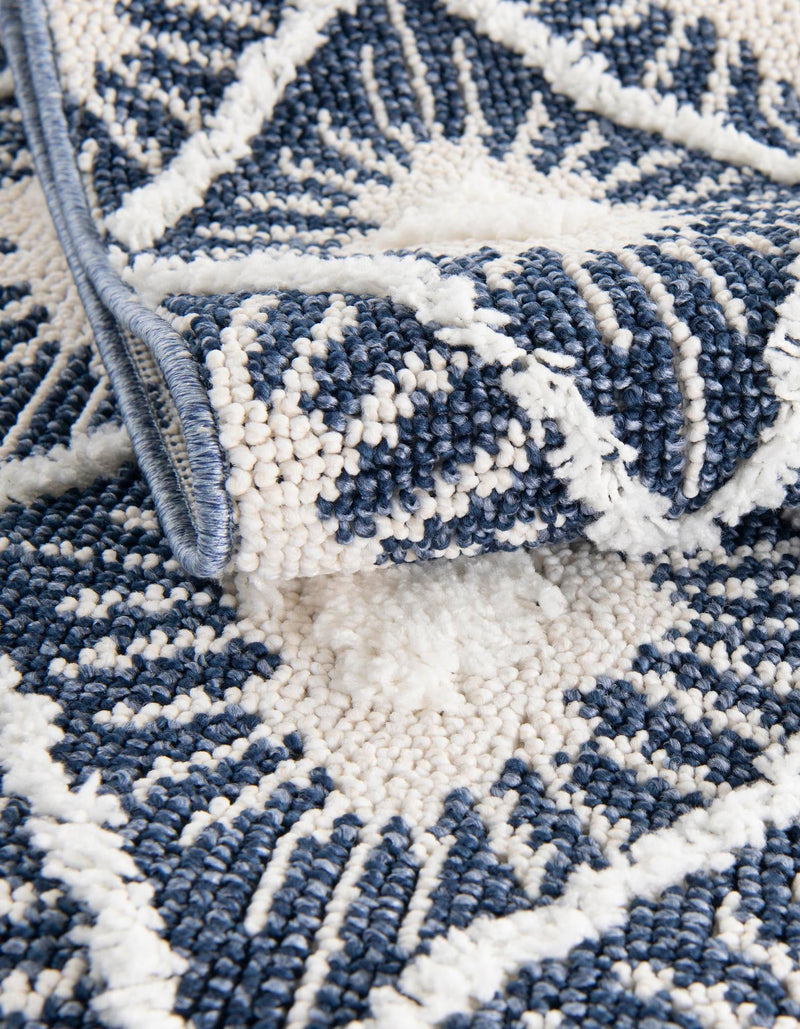 Sahara Chic Collection Area Rug - Marrakech Rectangle Blue  lifestyle 13