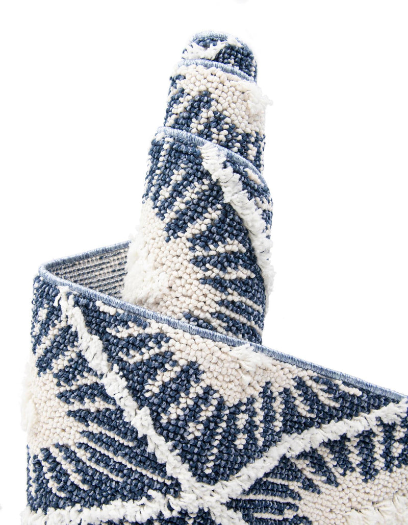 Sahara Chic Collection Area Rug - Marrakech Rectangle Blue  lifestyle 28