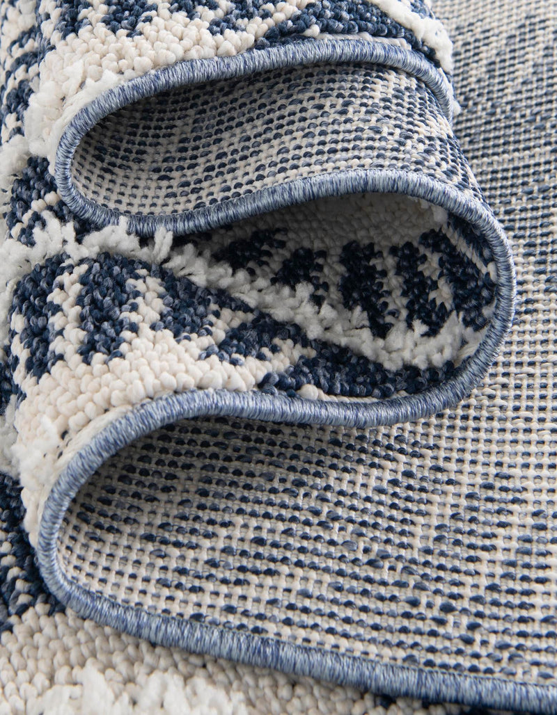 Sahara Chic Collection Area Rug - Marrakech Rectangle Blue  lifestyle 34