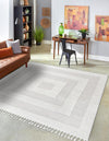 Sahara Chic Collection Area Rug -  Casablanca Square Ivory  lifestyle 42