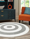 Sahara Chic Collection Area Rug -  Casablanca Round Gray  lifestyle 47