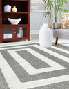Sahara Chic Collection Area Rug -  Casablanca Rectangle Gray  lifestyle 10