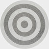 Sahara Chic Collection Area Rug -  Casablanca Round Gray  lifestyle 34