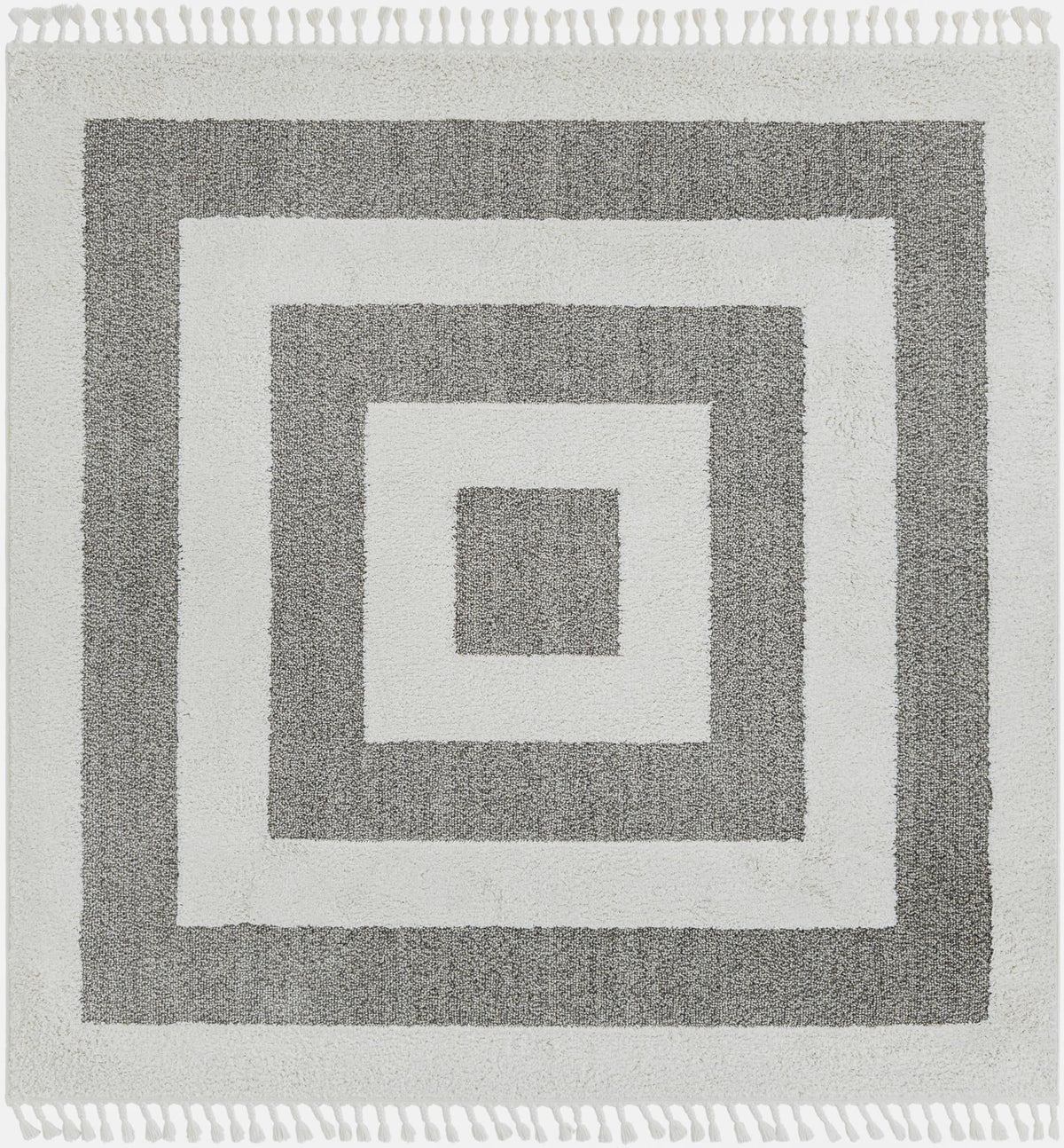 Sahara Chic Collection Area Rug -  Casablanca Square Gray  lifestyle 107