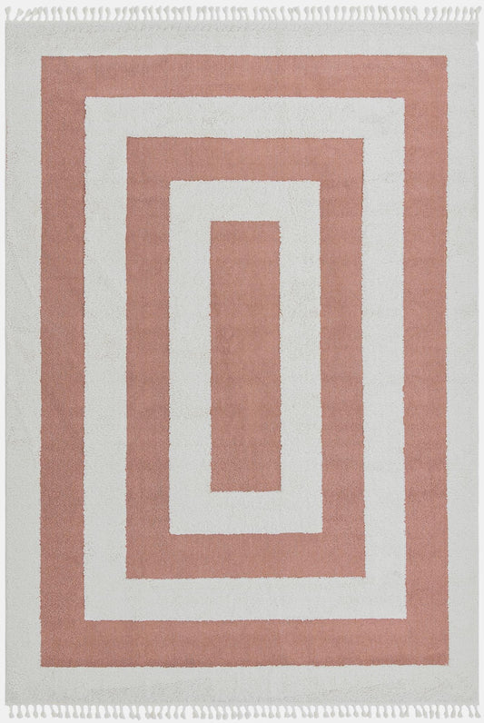 Sahara Chic Collection Area Rug -  Casablanca Rectangle Pink Main