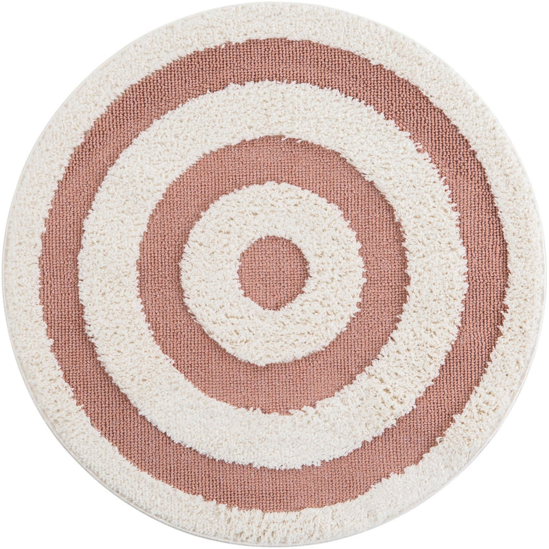 Sahara Chic Collection Area Rug -  Casablanca Round Pink  lifestyle 31