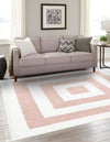 Sahara Chic Collection Area Rug -  Casablanca Square Pink  lifestyle 64