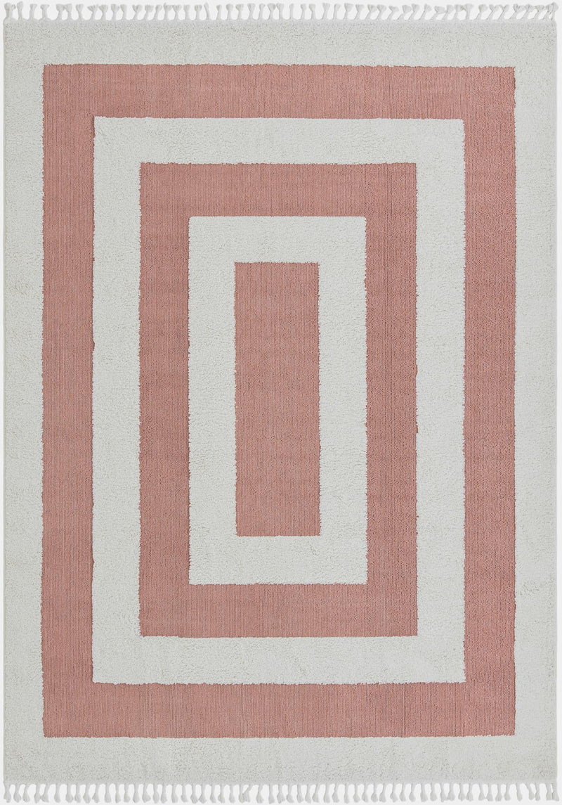 Sahara Chic Collection Area Rug -  Casablanca Rectangle Pink  lifestyle 5