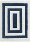 Sahara Chic Collection Area Rug -  Casablanca Rectangle Blue  lifestyle 4