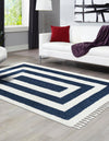 Sahara Chic Collection Area Rug -  Casablanca Rectangle Blue  lifestyle 11