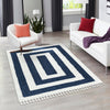 Sahara Chic Collection Area Rug -  Casablanca Rectangle Blue  lifestyle 45