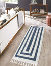 Sahara Chic Collection Area Rug -  Casablanca Runner Blue  lifestyle 65