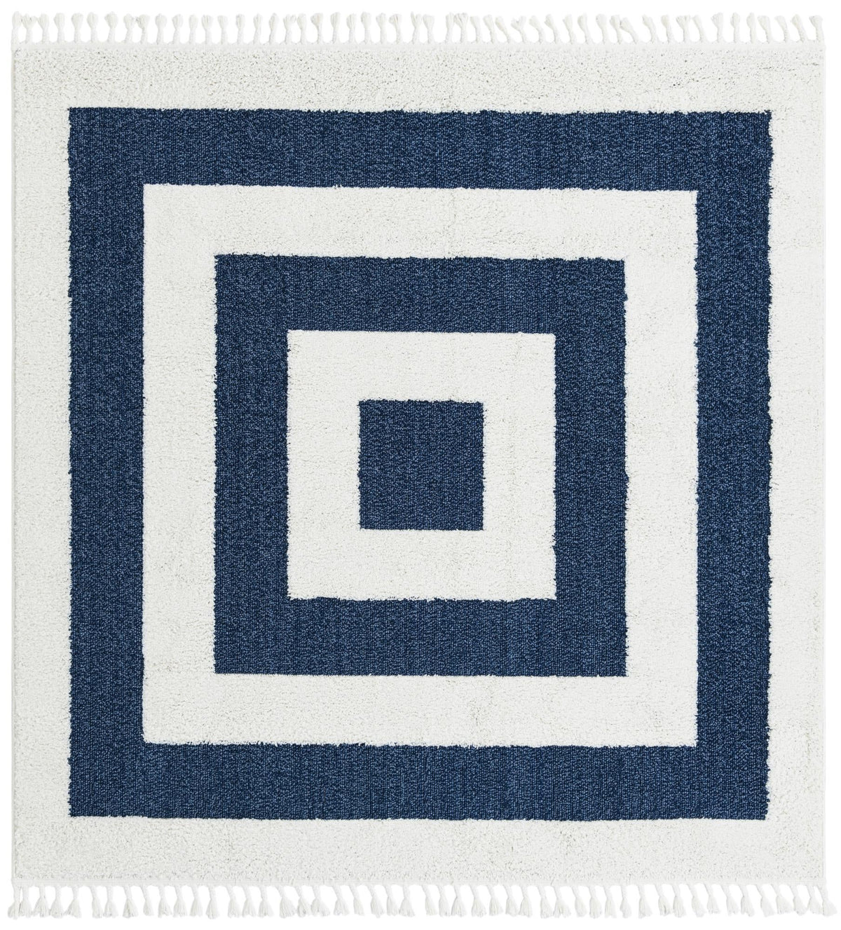 Sahara Chic Collection Area Rug -  Casablanca Square Blue  lifestyle 106