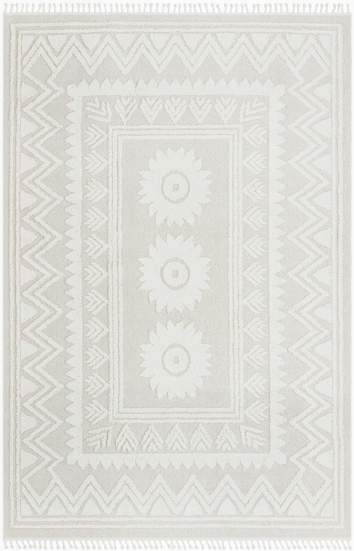Sahara Chic Collection Area Rug -  Tangier Rectangle Ivory  lifestyle 5