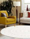 Sahara Chic Collection Area Rug -  Tangier Round Ivory  lifestyle 82