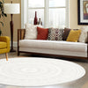 Sahara Chic Collection Area Rug -  Tangier Round Ivory  lifestyle 178
