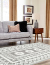 Sahara Chic Collection Area Rug -  Tangier Rectangle Gray  lifestyle 10