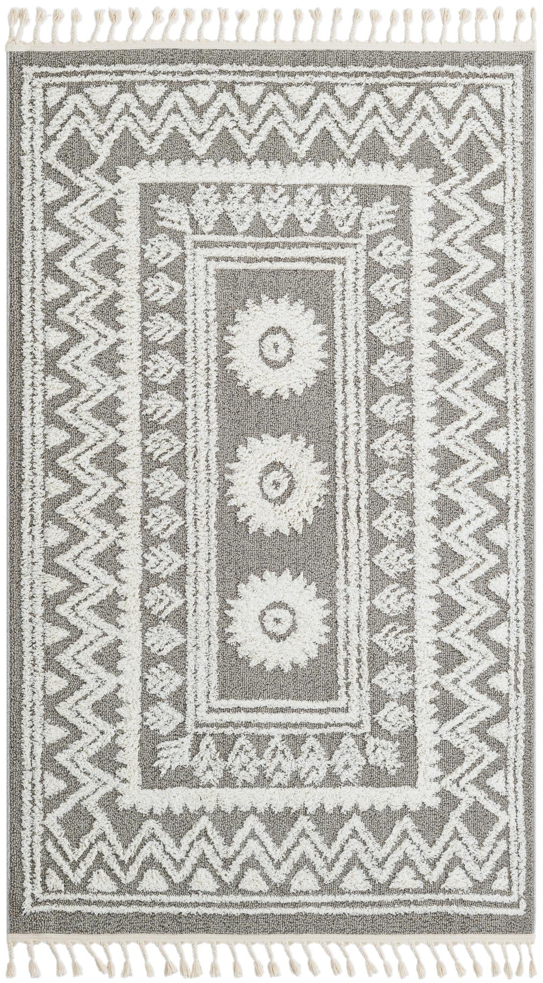 Sahara Chic Collection Area Rug -  Tangier Rectangle Gray  lifestyle 2