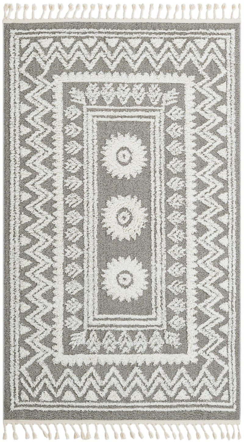 Sahara Chic Collection Area Rug -  Tangier Rectangle Gray  lifestyle 2