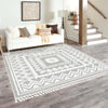 Sahara Chic Collection Area Rug -  Tangier Square Gray  lifestyle 167
