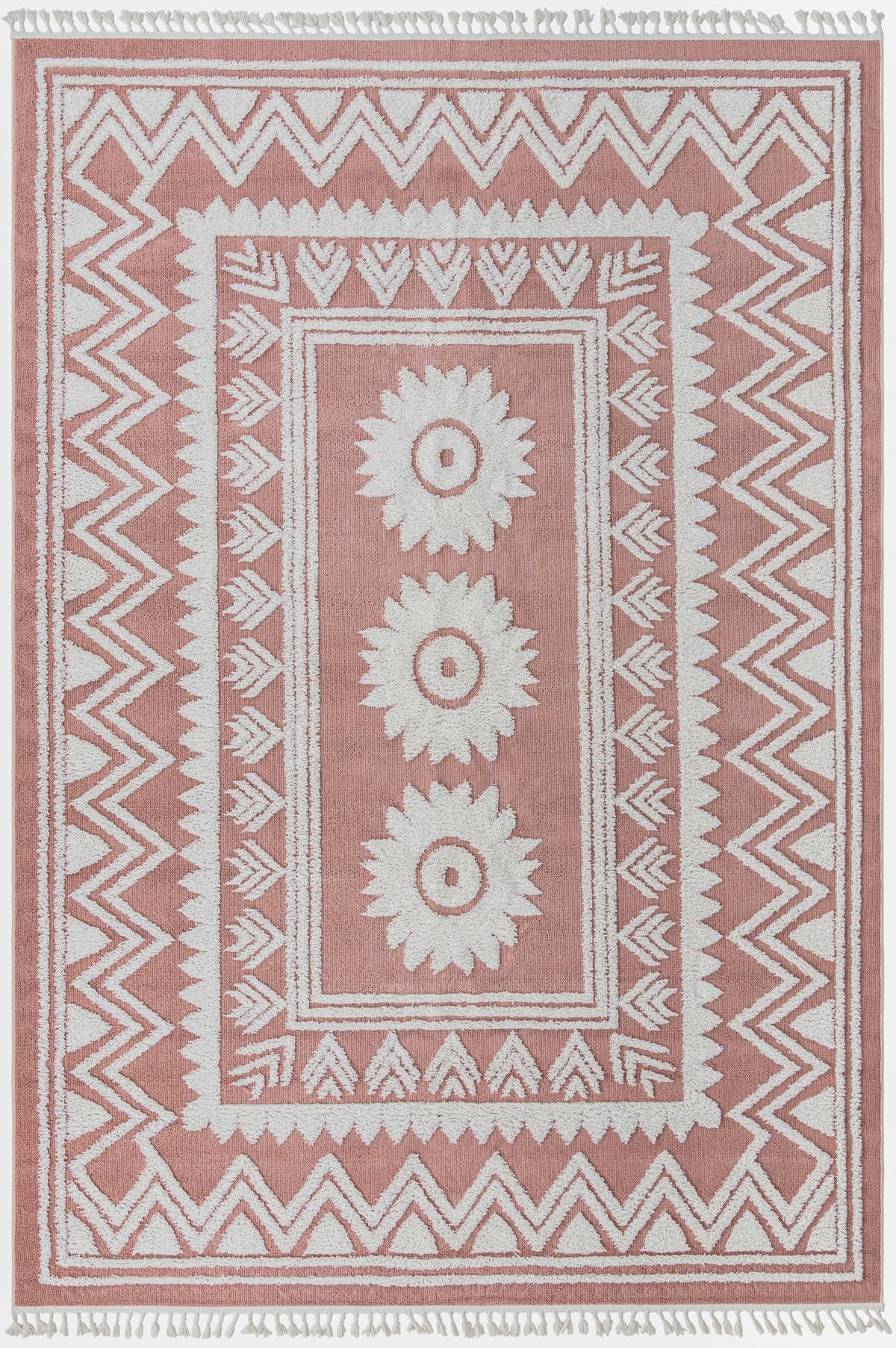 Sahara Chic Collection Area Rug -  Tangier Rectangle Pink Main