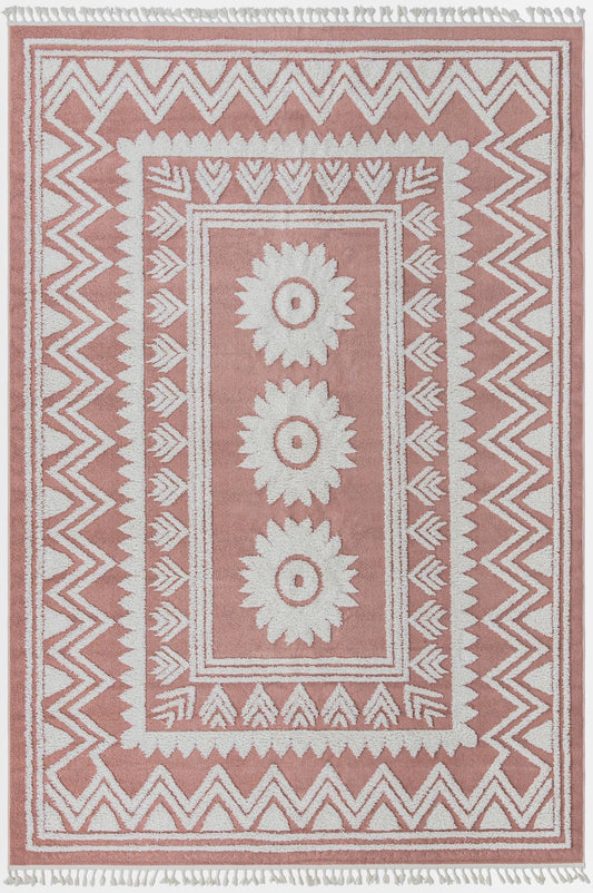 Sahara Chic Collection Area Rug -  Tangier Rectangle Pink Main