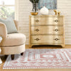 Sahara Chic Collection Area Rug -  Tangier Square Pink  lifestyle 125