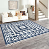 Sahara Chic Collection Area Rug -  Tangier Square Blue  lifestyle 116