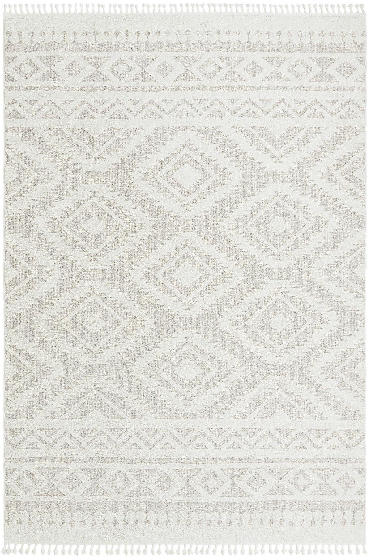 Sahara Chic Collection Area Rug -  Fez Rectangle Ivory  lifestyle 6