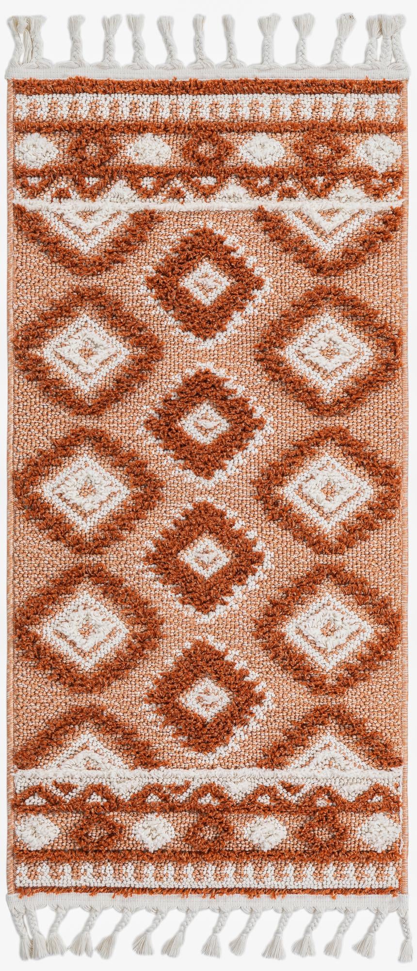 Sahara Chic Collection Area Rug -  Fez Runner Rust Red  lifestyle 77