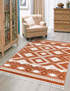 Sahara Chic Collection Area Rug -  Fez Rectangle Rust Red  lifestyle 7
