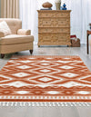 Sahara Chic Collection Area Rug -  Fez Rectangle Rust Red  lifestyle 12