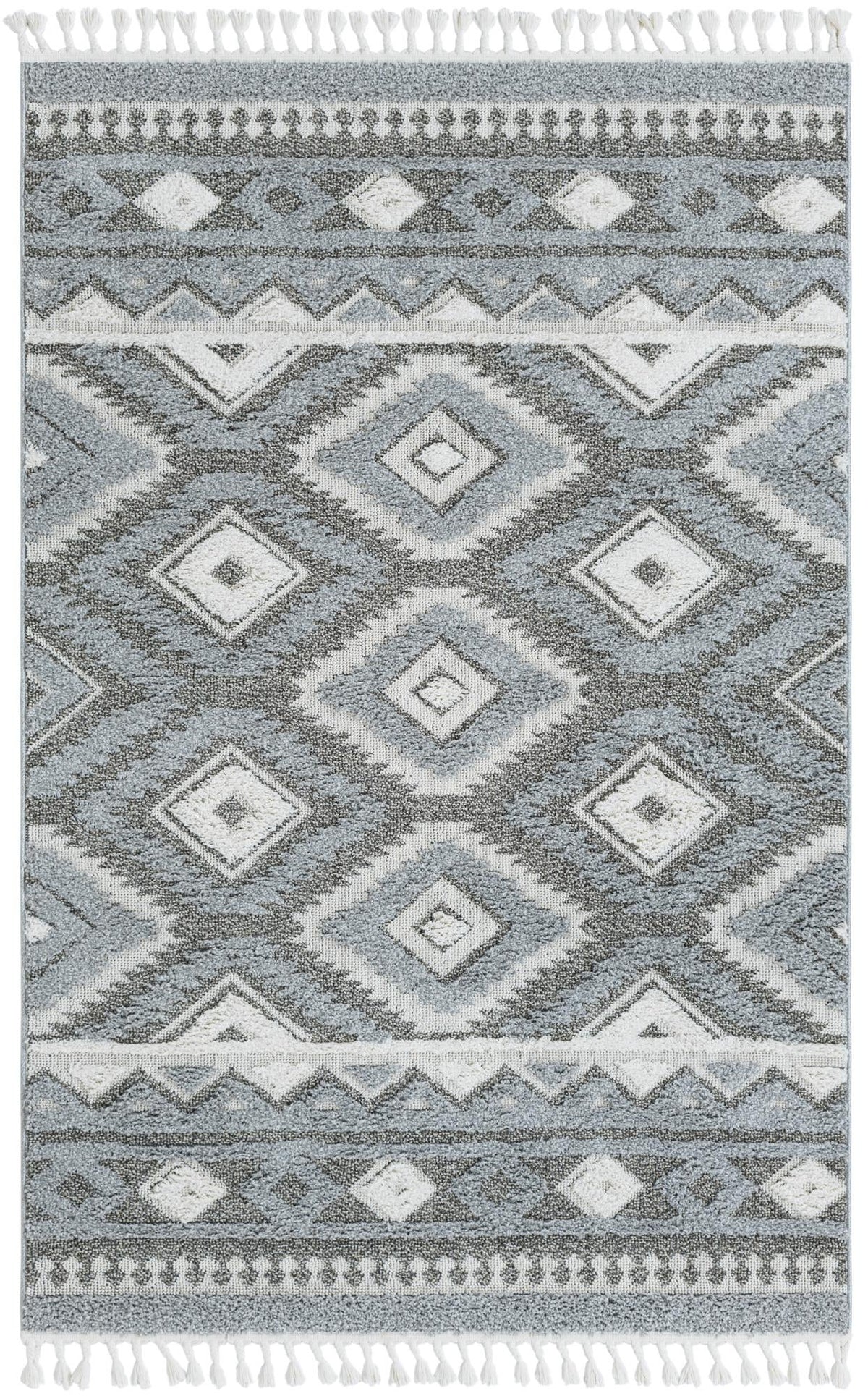Sahara Chic Collection Area Rug -  Fez Rectangle Gray  lifestyle 3