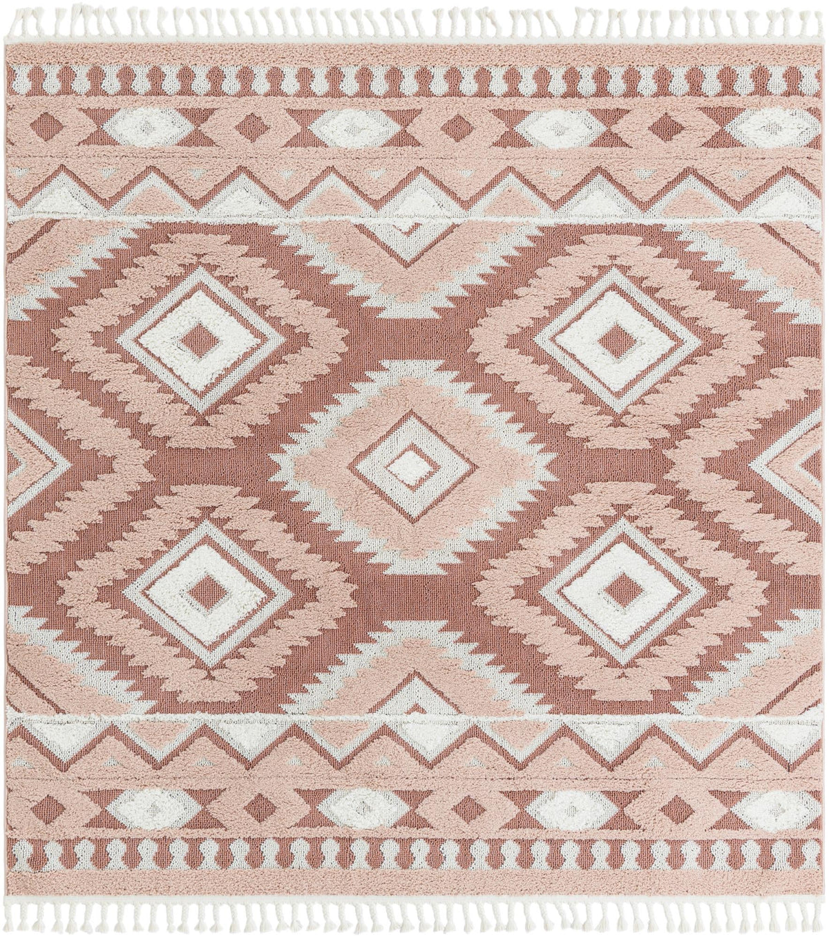 Sahara Chic Collection Area Rug -  Fez Square Pink  lifestyle 62