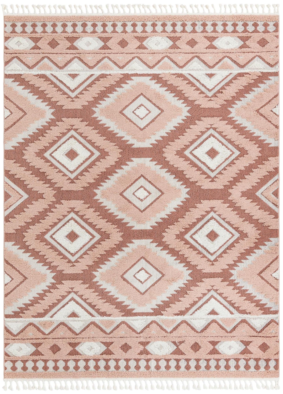 Sahara Chic Collection Area Rug -  Fez Rectangle Pink  lifestyle 7