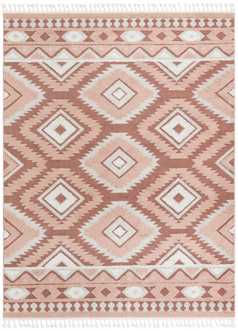 Sahara Chic Collection Area Rug -  Fez Rectangle Pink  lifestyle 7