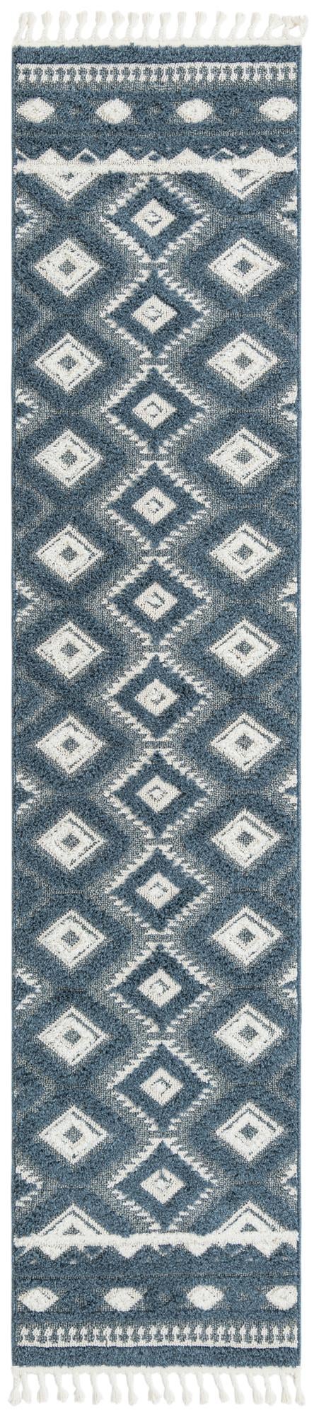 Sahara Chic Collection Area Rug -  Fez Runner Blue  lifestyle 76