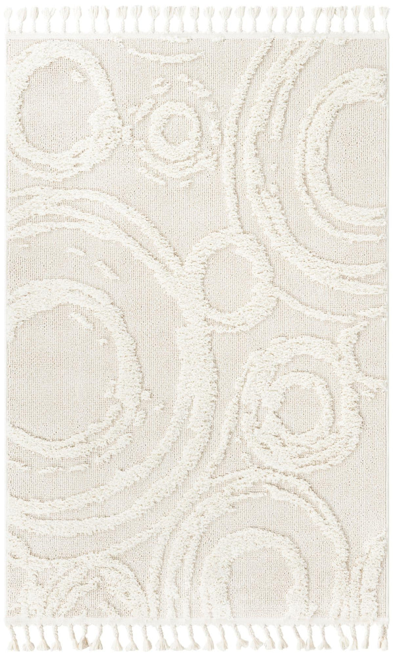 Sahara Chic Collection Area Rug -  Nubia Rectangle Ivory  lifestyle 5