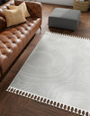 Sahara Chic Collection Area Rug -  Nubia Square Ivory  lifestyle 50