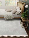 Sahara Chic Collection Area Rug -  Nubia Square Ivory  lifestyle 61