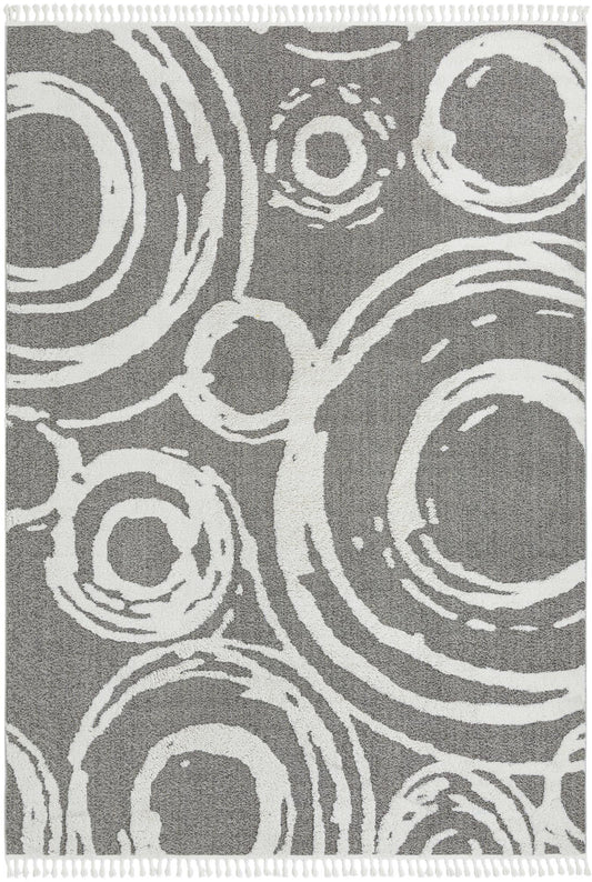 Sahara Chic Collection Area Rug -  Nubia Rectangle Gray Main